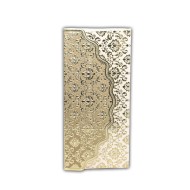 أظرف عيادي مزخرفة لون بيج مع ذهبي - عدد 10 ظرف