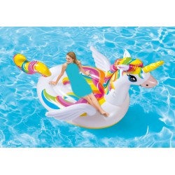 طفاحية يونيكورن عملاقة قابلة للتفخ للكبار 252x163x145 سم