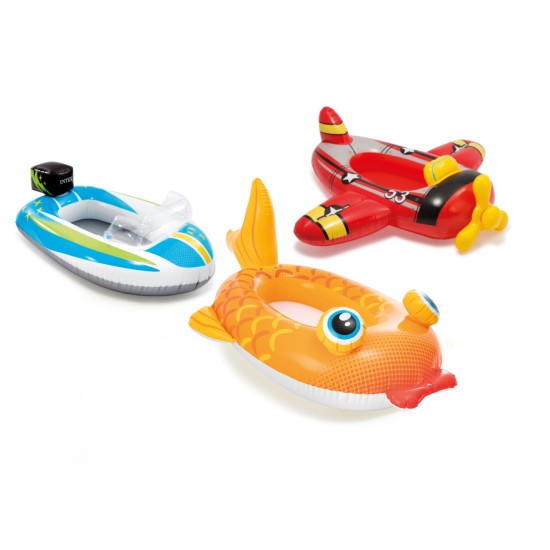 طفاحية للأطفال على شكل طائرة أو قارب أو سمكة - 1 قطعة