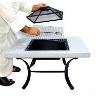 دوة مربعة مع أرجل 2024 - رمادي أو أسود